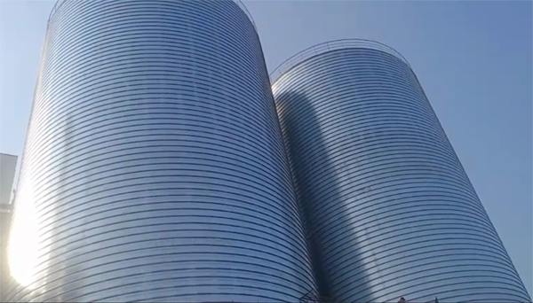 八公山2座混凝土高架卷板仓