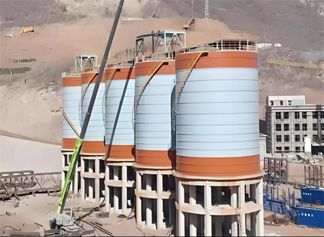 八公山高架钢板仓